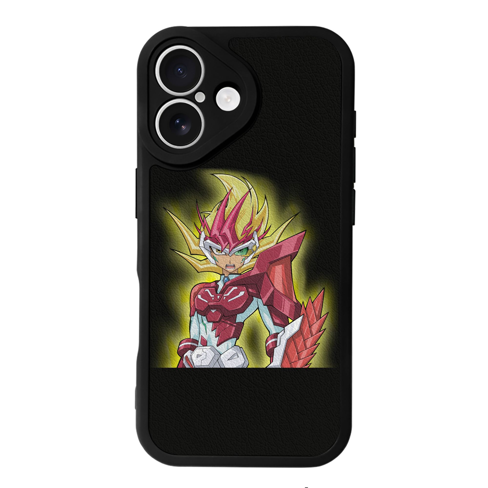 （画像用） 遊☆戯☆王 Yu-Gi-Oh! 【iPhone 16シリーズ対応】シリコンスマホケース（レザー調） 材質：シリコン